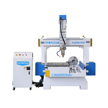 Jinan Blue Elephant Customized 6090 4 Axis CNC Router Wood Carving Machine with Rotary Device
